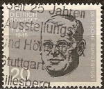 Stamps Germany -  20a Aniv de atentado contra la vida de Hitler. Los anti-hitlerianos Mártires. Dietrich Bonhoeffer.