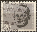 Sellos de Europa - Alemania -  20a Aniv de atentado contra la vida de Hitler. Los anti-hitlerianos Mártires. Dietrich Bonhoeffer.