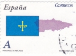 Stamps Spain -  PRINCIPADO DE ASTURIAS -Autonomías españolas (12)