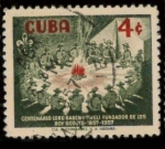 Stamps Cuba -  CENT. FUNDADOR BOY SCOUTS