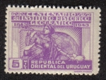 Stamps : America : Uruguay :  Centenario del Instituto Histórico Geográfico 1843-1943