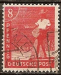 Stamps Germany -  Sembrador/ocupación aliada general.