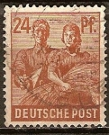 Stamps : Europe : Germany :  Sembradora/ocupación aliada general.