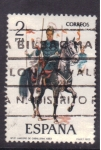 Stamps Spain -  Lancero de caballería 1883