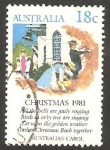 Stamps Australia -  756 - Navidad, letra de una canción de Navidad
