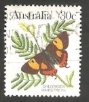 Stamps Australia -  Mariposa