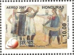 Sellos de America - Honduras -  50 ANIVERSARIO  B.C.H.  LA  NOVIA  DE  MIGUEL  A.  RUIZ  M.