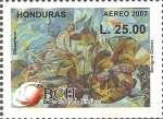 Sellos de America - Honduras -  50 ANIVERSARIO  B.C.H.  DINAMISMO  DE  BENIGNO  GÒMEZ.