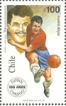Stamps Chile -  100  AÑOS  DEL  FUTBOL  CHILENO.  ELADIO  ROJAS.