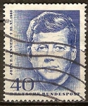 Stamps Germany -  Pres.John F.Kennedy,+22.XI.1963.