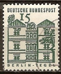 Stamps Germany -  Castillo de Tegel, Berlín (a). 