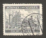 Stamps Czechoslovakia -  Bohemia y Moravia - 34 - Fábrica de Moravska Ostrava