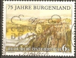 Stamps Austria -  75th  ANIVERSARIO  DE  LA  PROVINCIA  DE  BURGENLAND