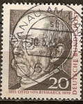 Stamps Germany -  150a Aniv Nacimiento de Otto von Bismarck (estadista).