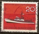 Sellos de Europa - Alemania -  Centenario  de servicio de salvamento marítimo alemán.