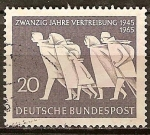 Stamps Germany -   Veinte años de expulsión, 1945 1965.