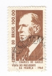 Stamps Brazil -  Visita del presidente francés Chales de Gaulle
