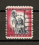 Stamps United States -  Estatua de la Libertad ( Modificado).