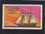 Stamps America - Saint Lucia -  VELERO