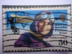 Stamps United States -  USA. Harriett Quimby- Pionera de la aviación Norteamericana.