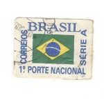 Sellos de America - Brasil -  Brasil.1ºporte nacional