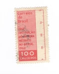 Stamps Brazil -  1862 Institución del sistema métrico en Brasil