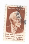Stamps Brazil -  Visita del presidente de la RFA. Henrich Luebke