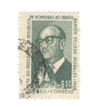 Stamps Brazil -  Visita del presidente de Honduras Ramón Villeda Morales
