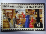 Stamps United States -  100 Aniversario de Pedidos por Correos. Tienda de Oficina de Correo Rural.