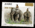 Sellos del Mundo : Africa : Rep�blica_Democr�tica_del_Congo : zaire - parque nacional de Garamba