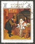 Sellos de Asia - Emiratos rabes Unidos -  Ajman - Navidad, cuadro de Dürer