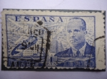 Stamps Spain -  Juan de la Cierva - Autogiro sobre Madrid.