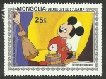 Stamps : Asia : Mongolia :  El Aprendiz de Brujo. Música de Paul Dukas