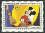 Stamps Mongolia -  El Aprendiz de Brujo. Música de Paul Dukas