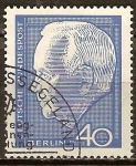 Stamps Germany -  Presidente alemán Heinrich Lübke(1959-1969).