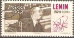 Stamps : Europe : Poland :  LENIN  EN  EL  TERCER  CONGRESO  INTERNACIONAL  EN  LENINGRADO  (1920)  Y  LUNA  13