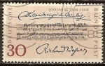 Stamps Germany -  100a desde 1868 hasta 1968, Los maestros cantores de Nuremberg, de Richard Wagner.