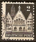 Stamps : Europe : Germany :  El Romer, Frankfurt am Main.ocupación aliada general.