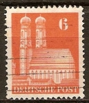 Sellos de Europa - Alemania -  Frauenkirche, Munich.Zona de Ocupación estadounidenses, británicos.