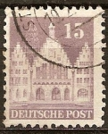 Stamps : Europe : Germany :  El Romer, Frankfurt am Main.Ocupación aliada general.