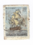 Sellos de America - Argentina -  Dia de la armanda.Fragata Hercules