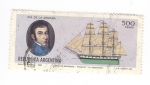 Stamps Argentina -  Dia de la armada.Fragata la Argentina