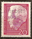 Sellos de Europa - Alemania -  Presidente alemán Heinrich Lübke(1959-1969).