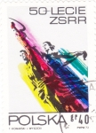 Stamps Poland -  50 Aniversario ZSRR