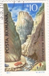 Stamps Romania -  Desfiladero río Bicaz