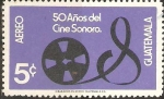 Stamps : America : Guatemala :  50  AÑOS  DEL  CINE  SONORO