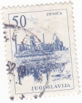 Stamps Yugoslavia -  Ciudad industrial de Zenica