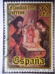 Stamps Spain -  Ed. 2634 - Navidad 1981-El Nacimiento - Paredes de Nava (Palencia)