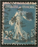 Stamps Europe - France -  roulette semeuse type 1A, diamant bleu clair