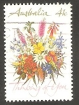 Stamps Australia -  1146 - Ramo de flores